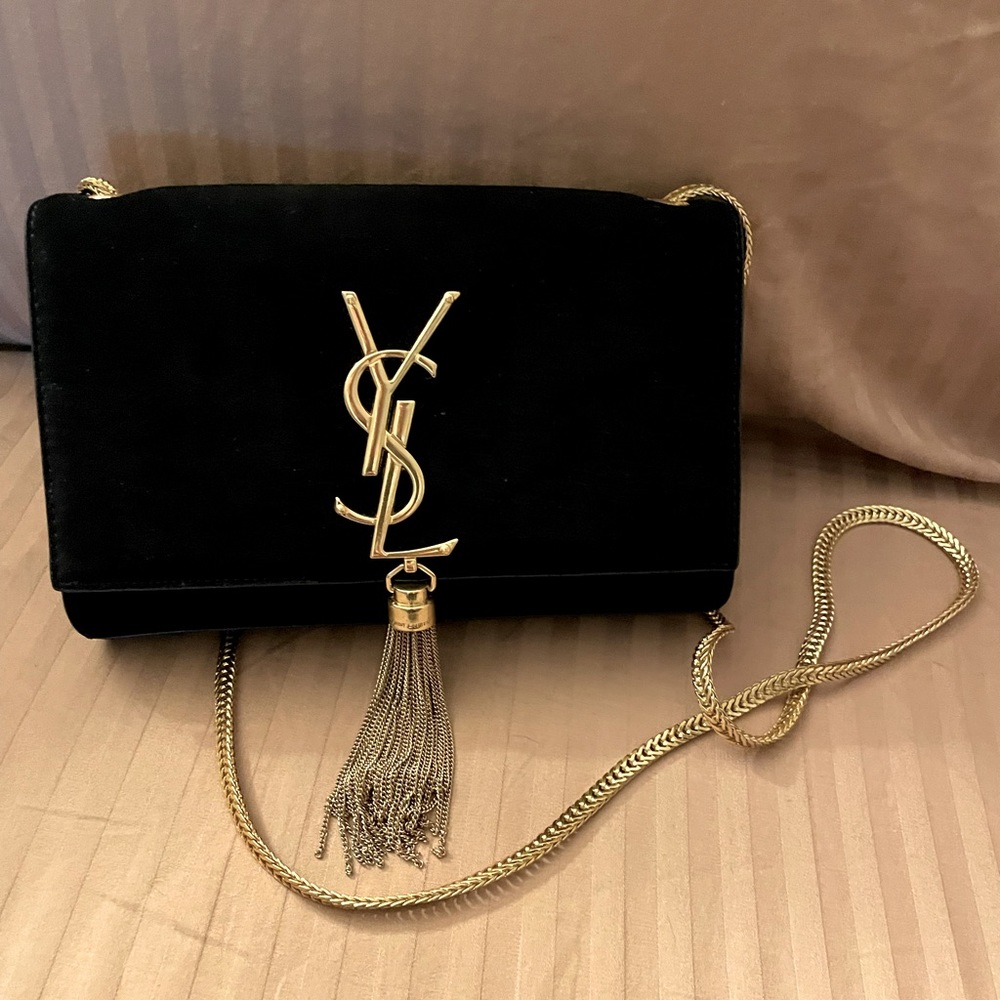 Yves Saint Laurent Kate Monogram Tassel Shoulder Bag